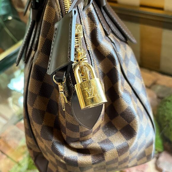 LOUIS VUITTON Verona GM Damier Ebene Canvas Shoulder Bag - Picture 13 of 14